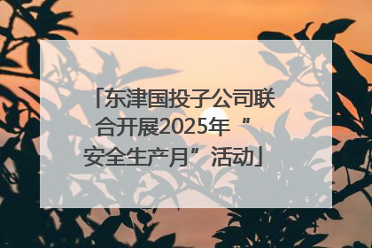 东津国投子公司联合开展2025年“安全生产月”活动